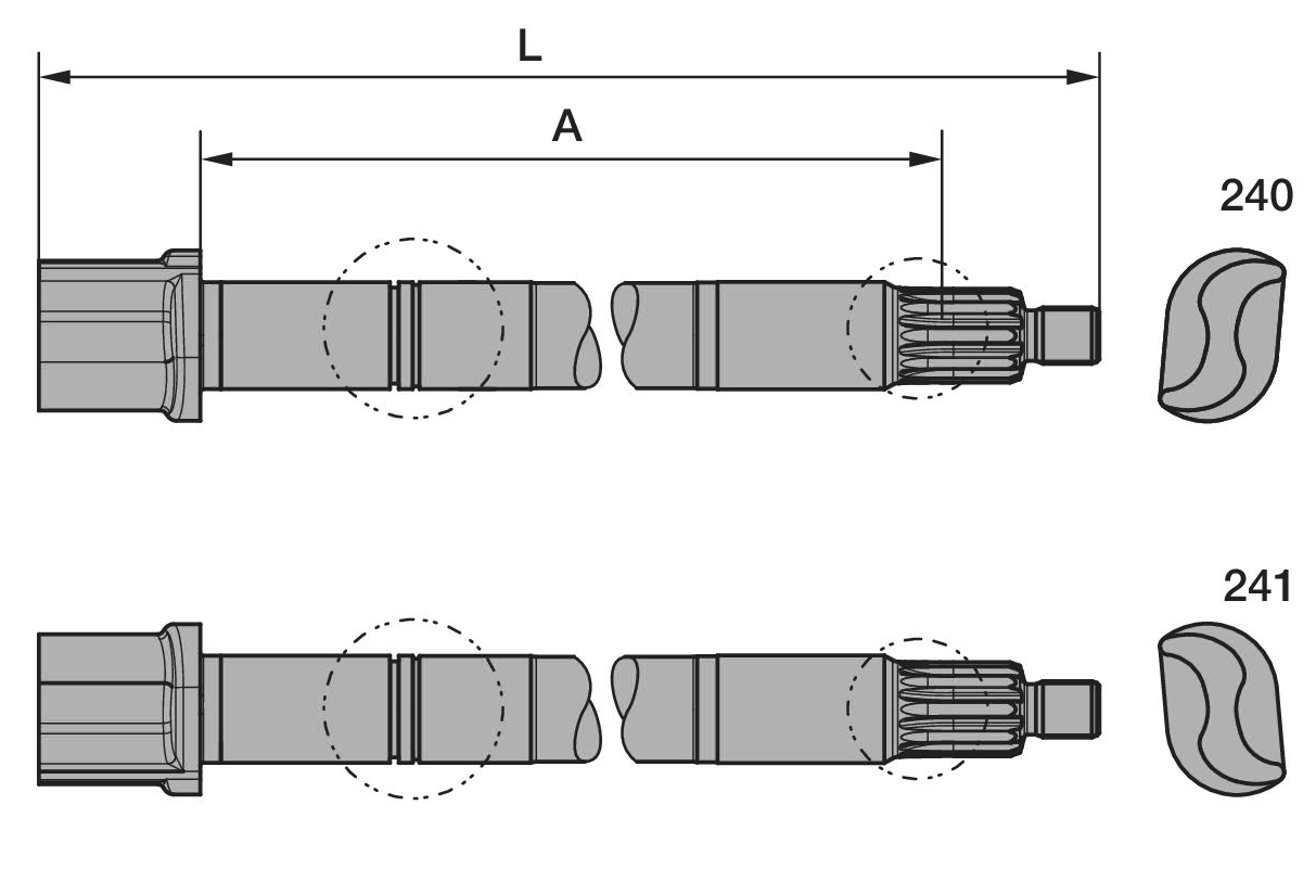 Bremswelle Für BPW- Tiefladerachse 707mm Lang 05.097.60.45.4 Links